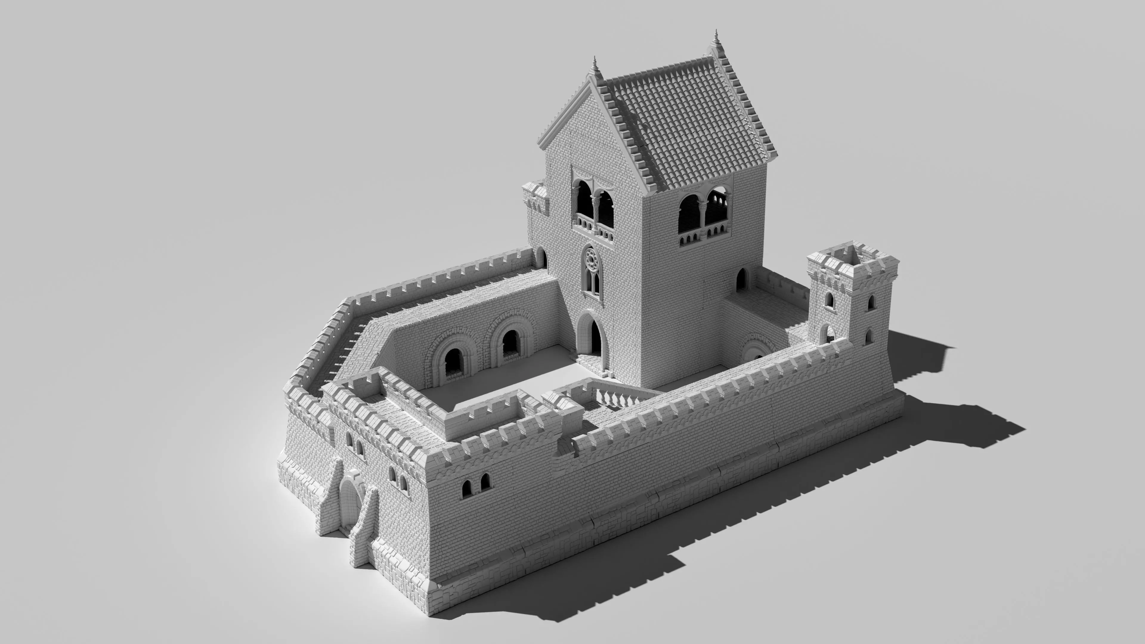 Kemots Castle - printable modular castle 3D print model_0