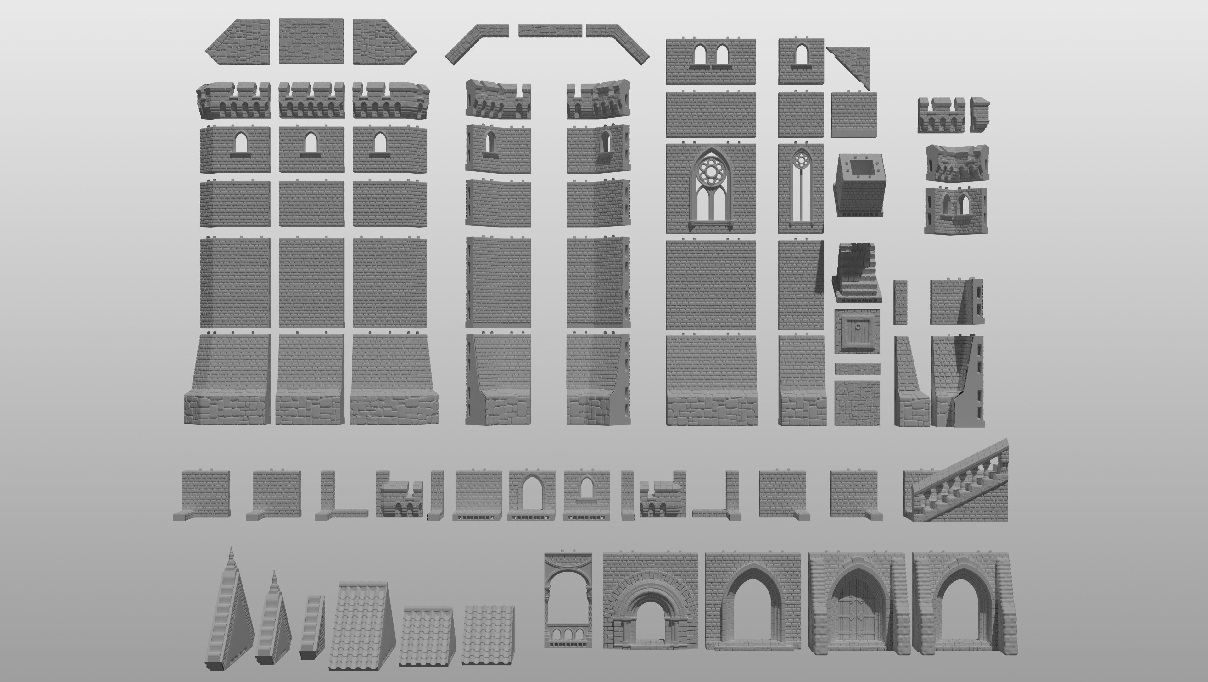 Kemots Castle - printable modular castle 3D print model_8