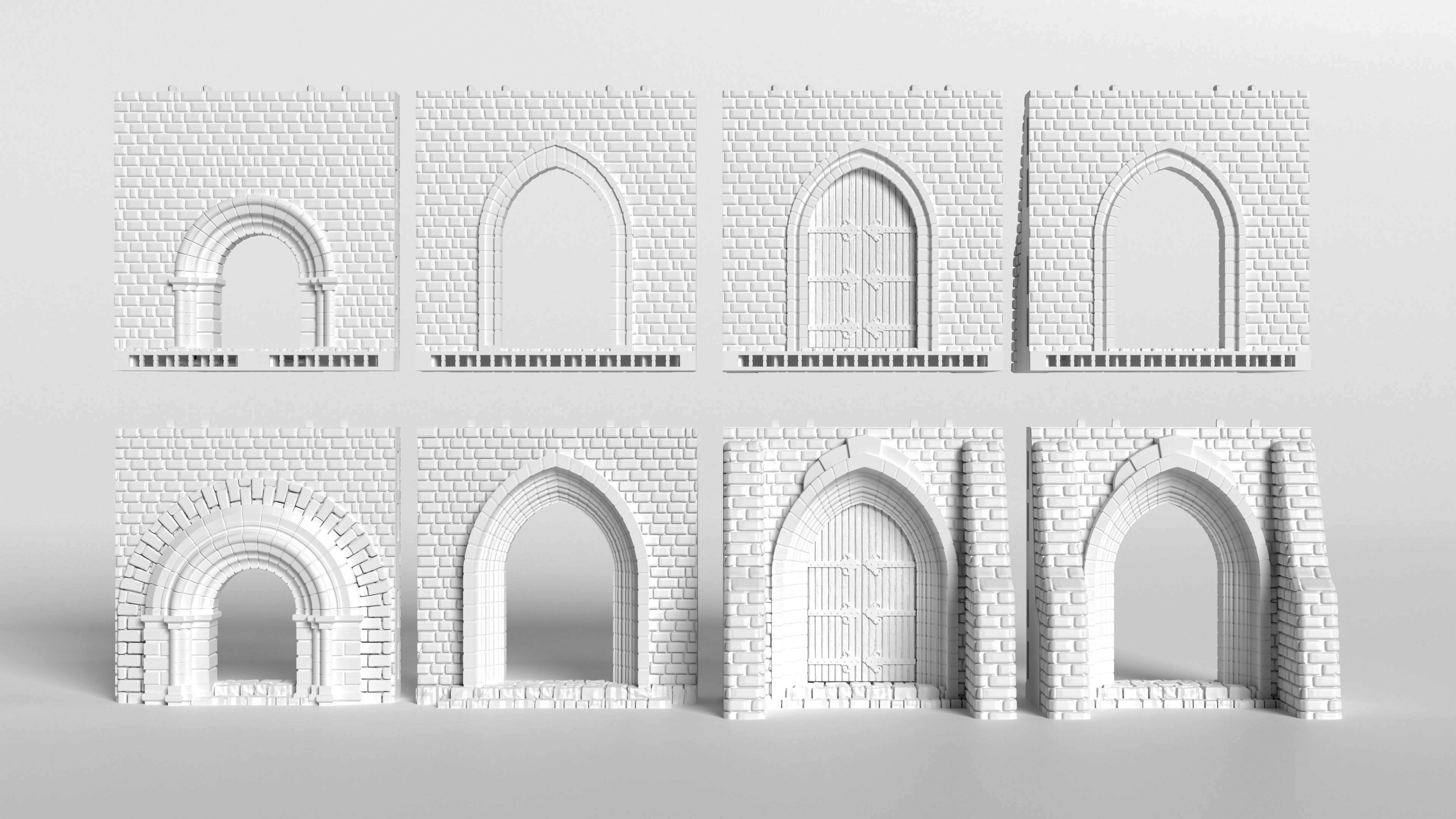 Kemots Castle - printable modular castle 3D print model_10