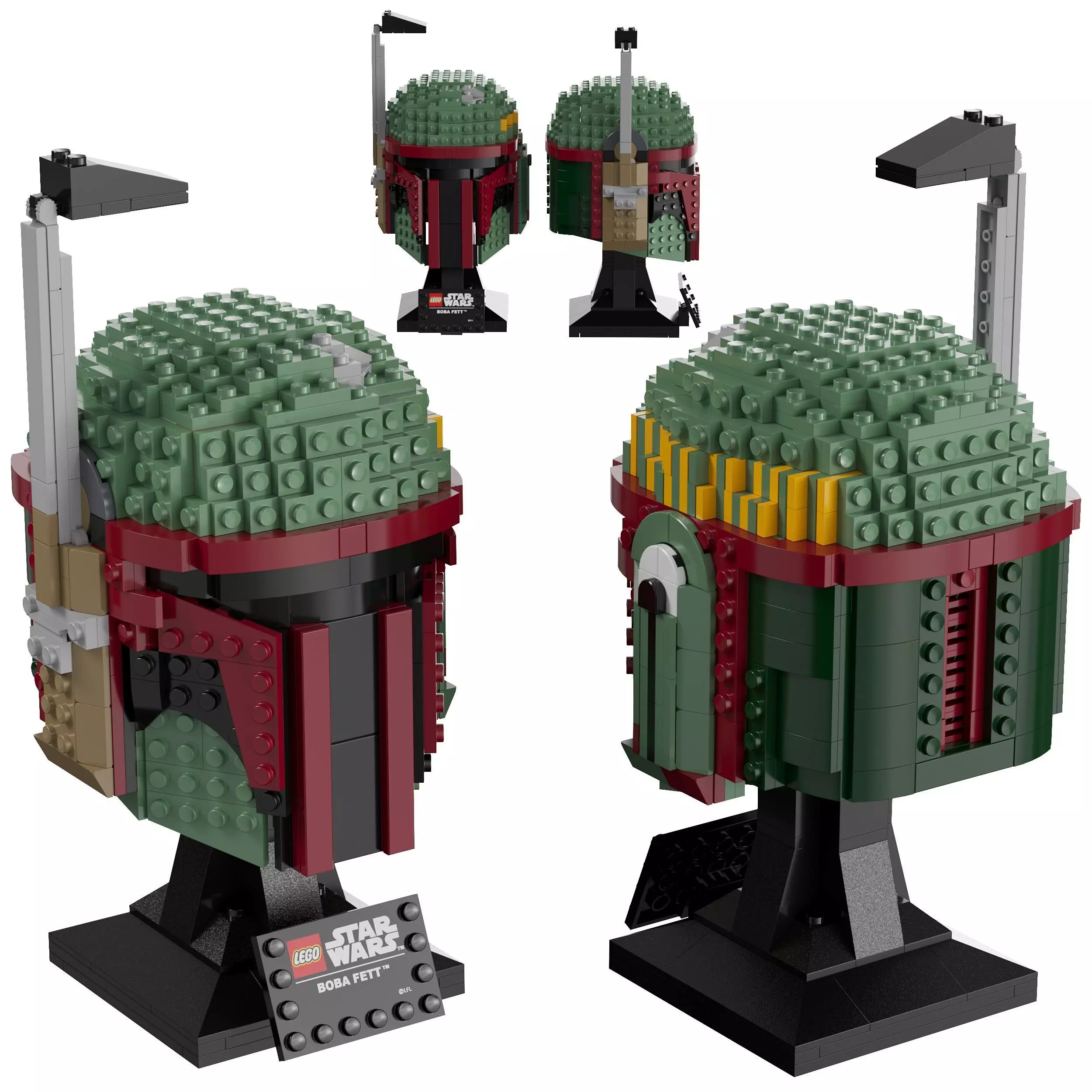 Lego - 75277 Boba Fett Helmet 3D model_0