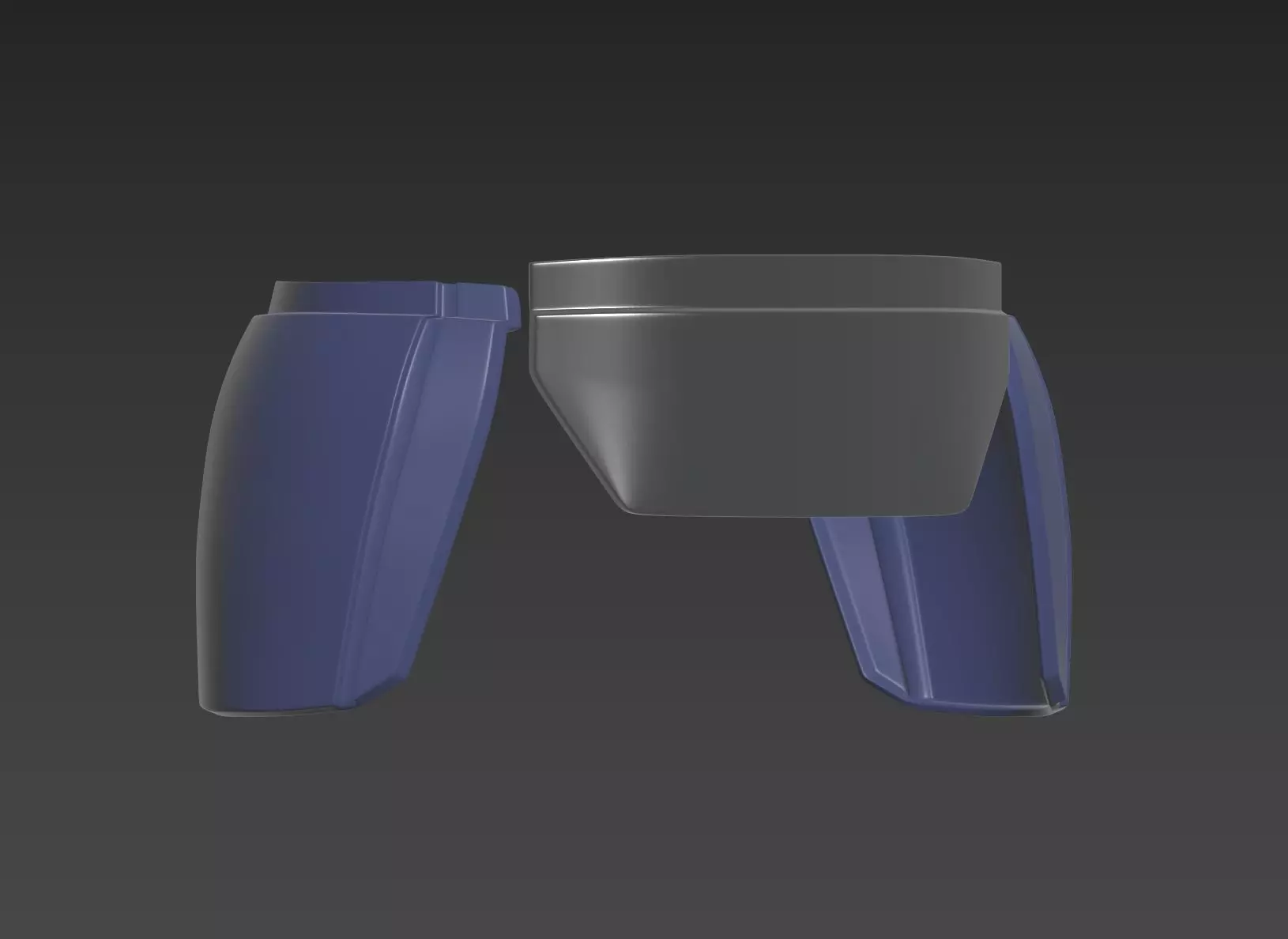 Star Wars The Mandalorian Beskar Kidney plate Hip Armor 3D print model