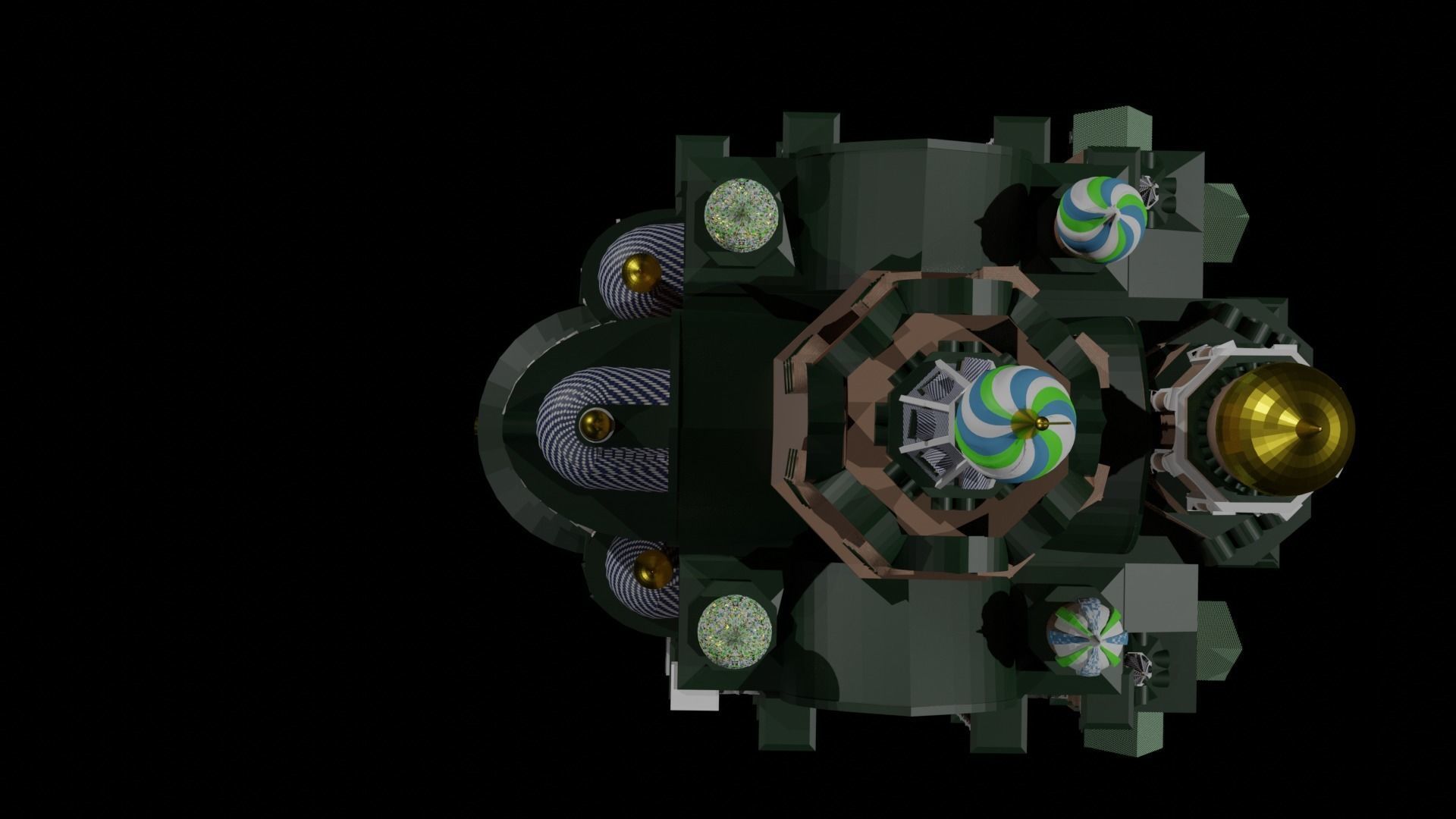The Church of the Savior on Spilled Blood Low-poly 3D model_2