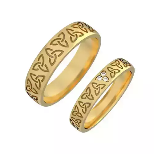 N172 Celtik wedding bands
