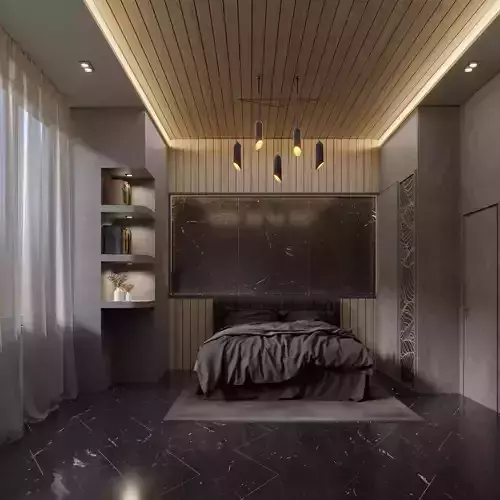 Mysteries Bedroom Interior - Blender 3d 3D model