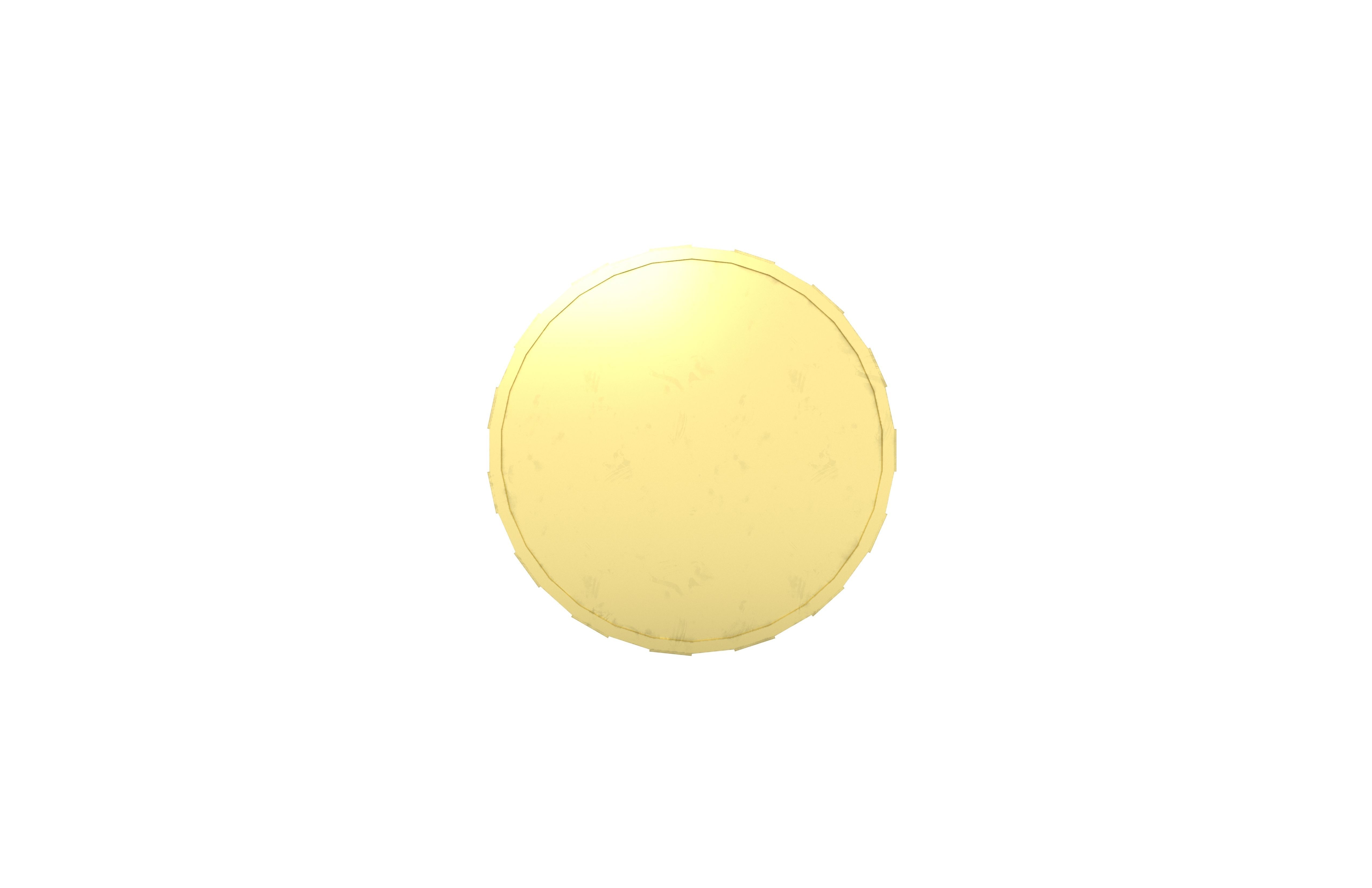 Coin v2 001 Low-poly 3D model_1