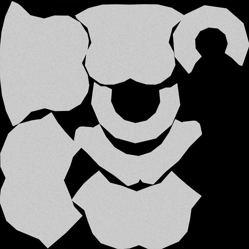 set of baby pacifiers with bottle Low-poly 3D model_8