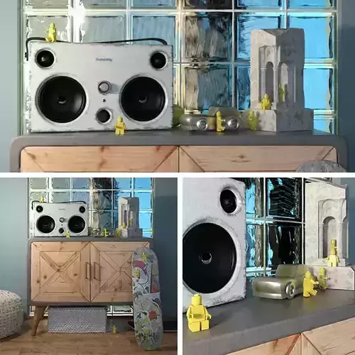 Decorative set in the style of Loft