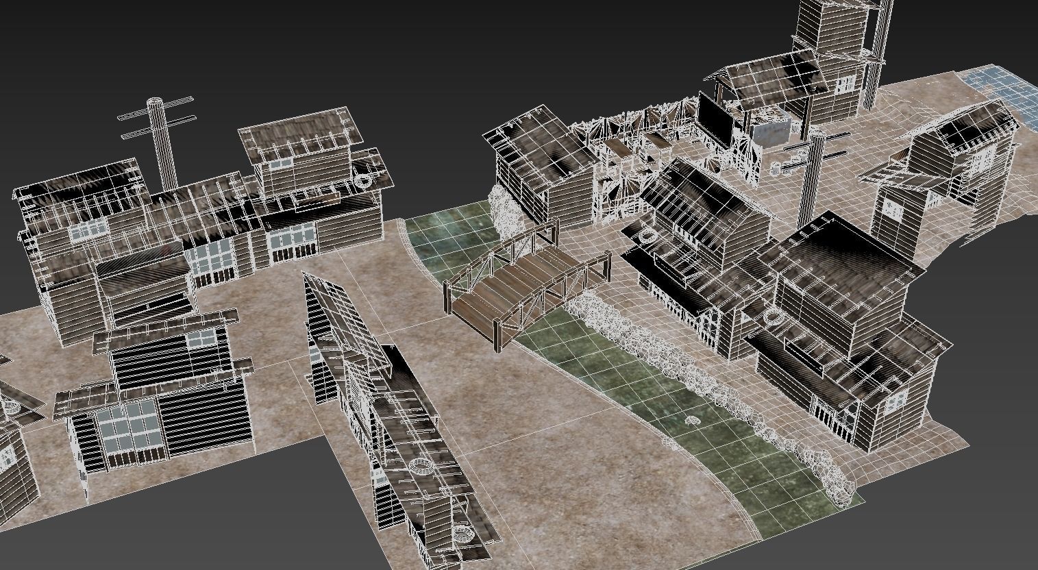 Old Shack Low-poly 3D model  Low-poly 3D model_4