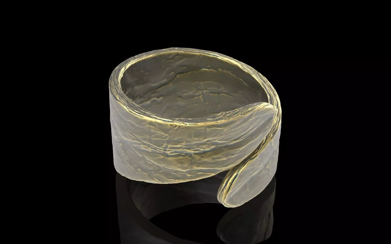 Old cracked rock ring Free 3D print model