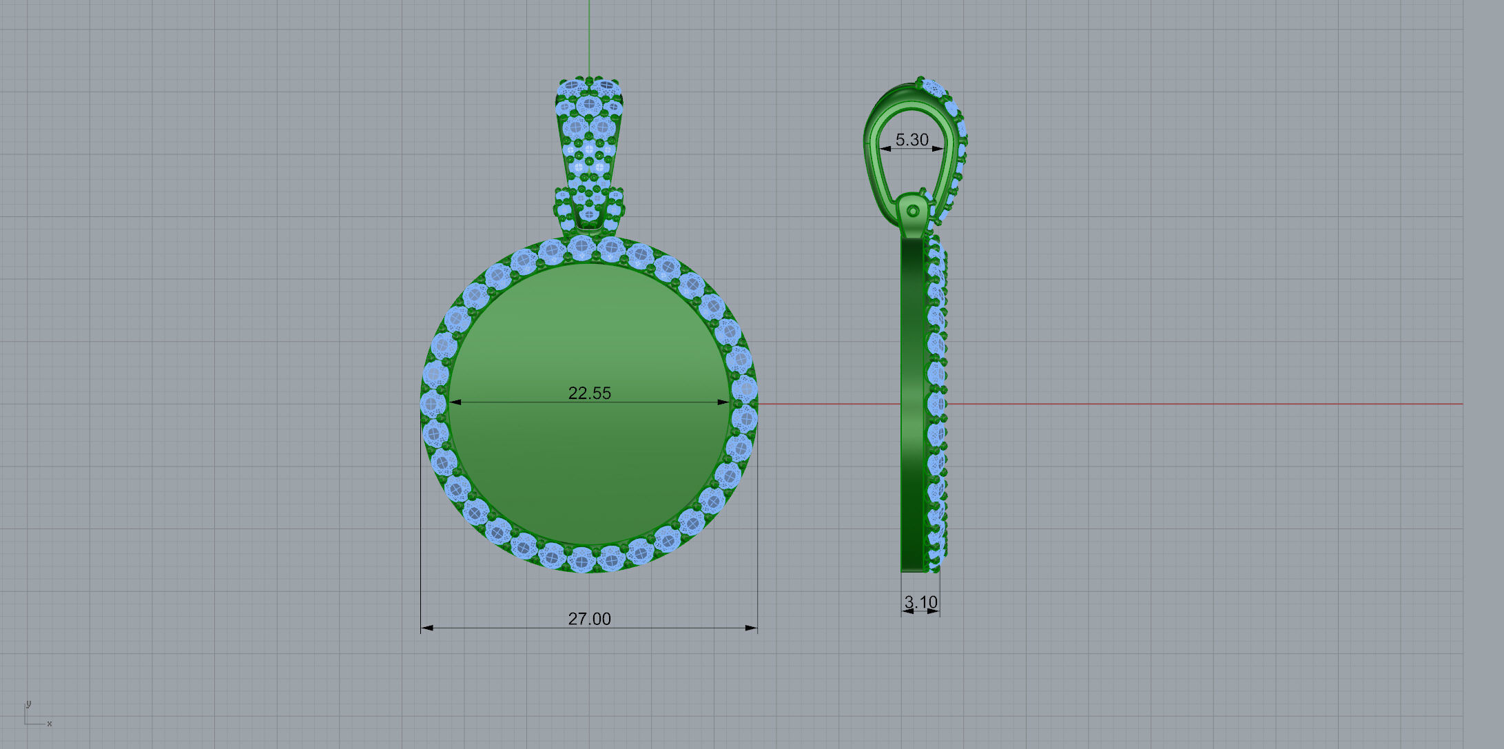 Gold N825 3D print model_4