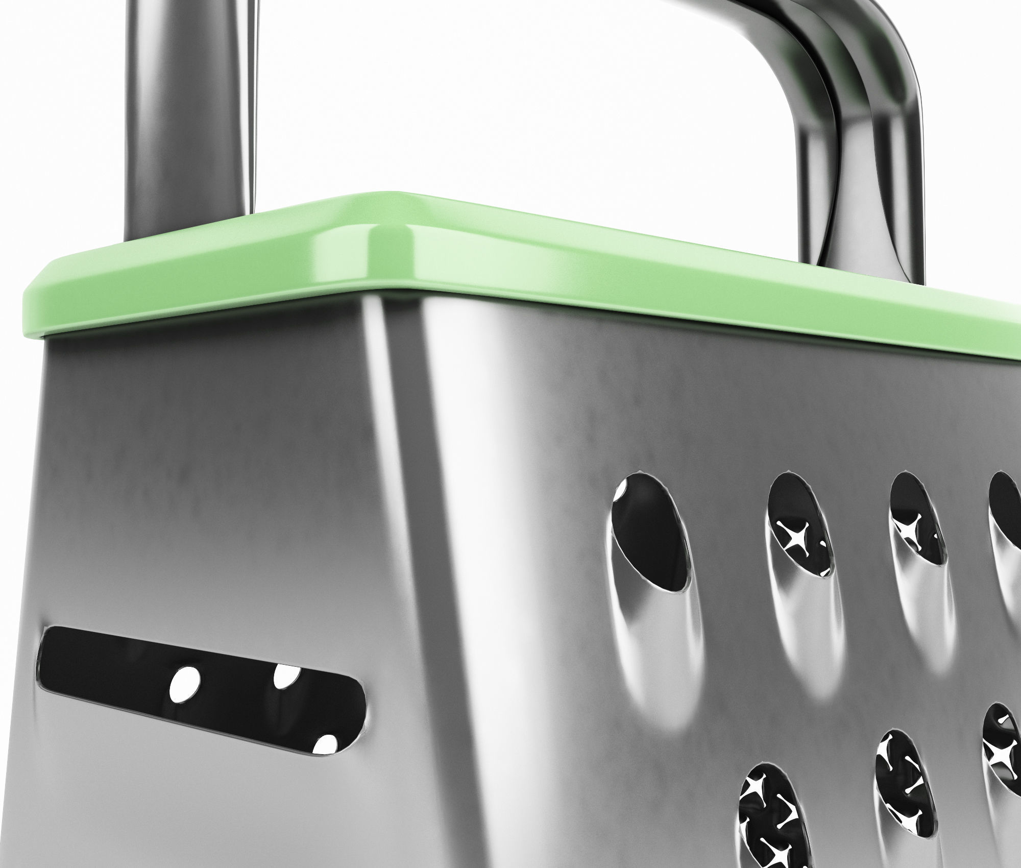 Metal grater 3D model_2