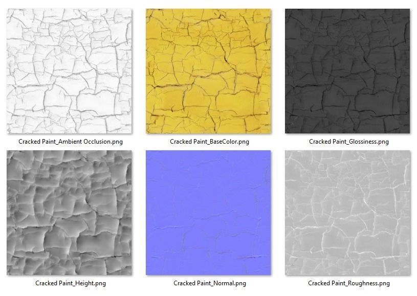 Cracked Paint PBR Texture Texture_17