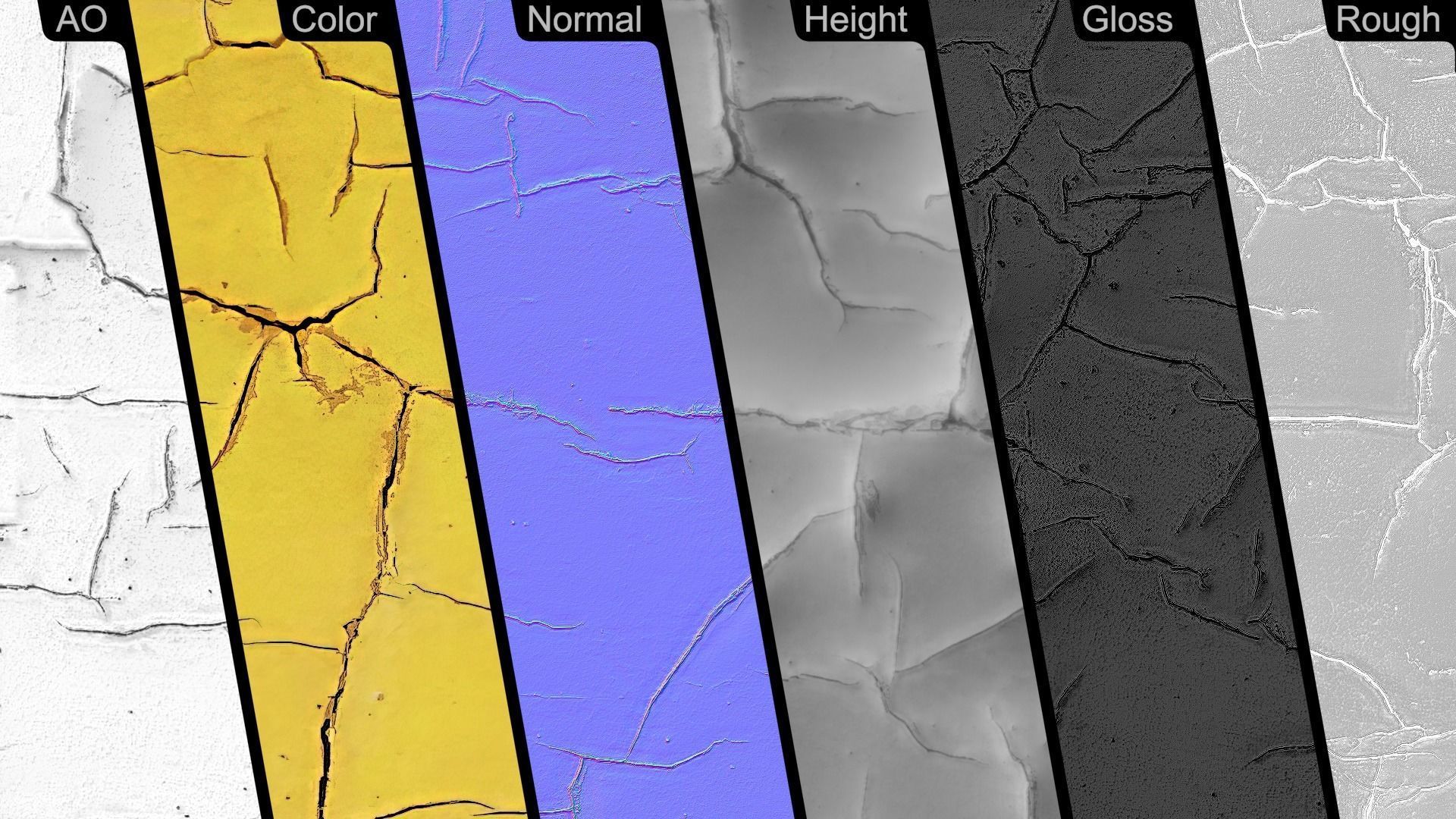 Cracked Paint PBR Texture Texture_16