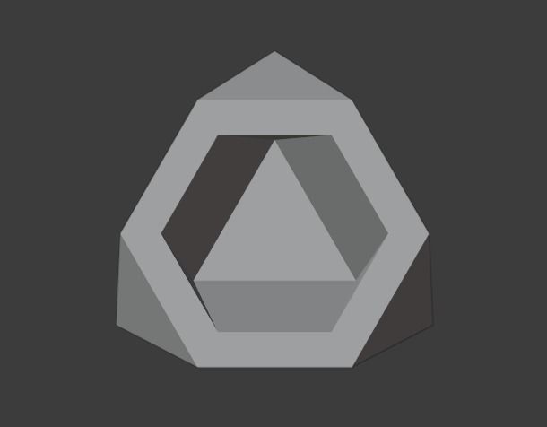 Geometric shaped vase and pen holder printable model 3D print model_4