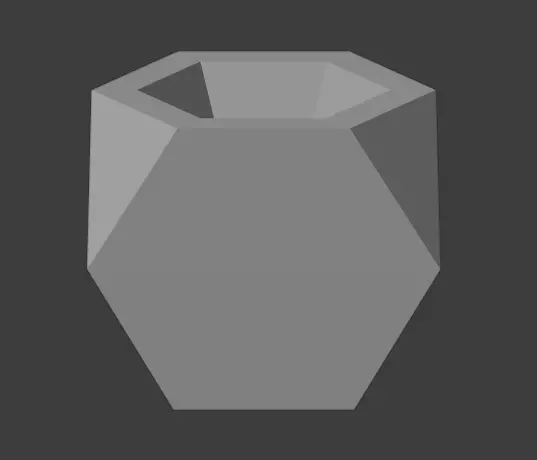 Geometric shaped vase and pen holder printable model 3D print model_0