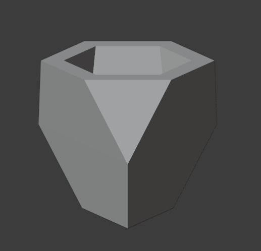 Geometric shaped vase and pen holder printable model 3D print model_1