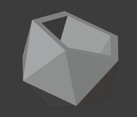 Geometric shaped vase and pen holder printable model 3D print model_5