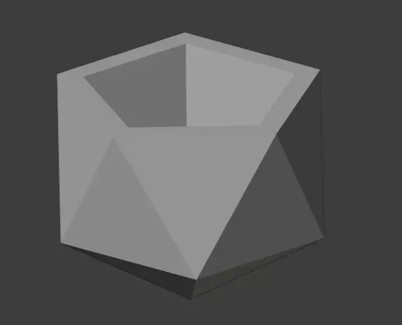 Geometric shaped vase and pen holder printable model 3D print model_0