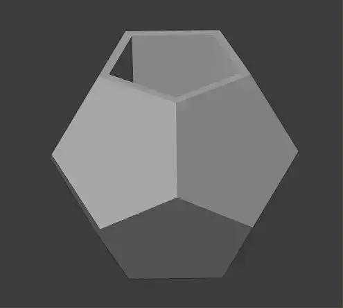 Geometric shaped vase and pen holder printable model