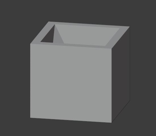 Geometric shaped vase and pen holder printable model 3D print model_3