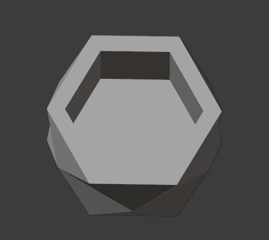 Geometric shaped vase and pen holder printable model 3D print model_3