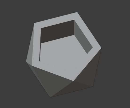 Geometric shaped vase and pen holder printable model 3D print model_3