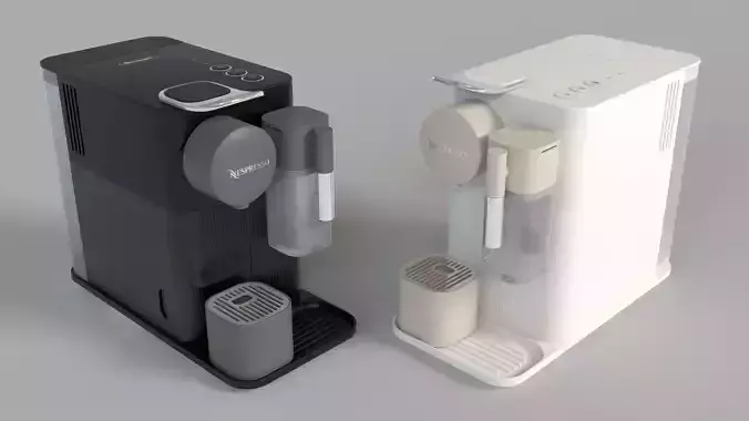 DeLonghi Lattissima Plus Espresso Maker Black And Silky White