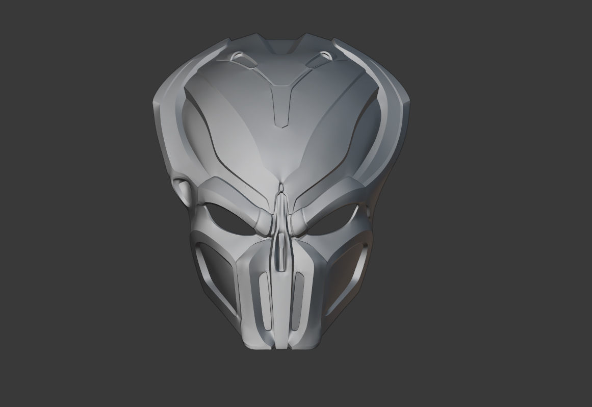 Predator mask - VAPOR 3D print model_8