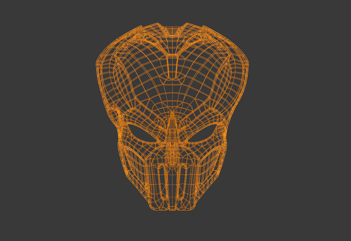 Predator mask - VAPOR 3D print model_9