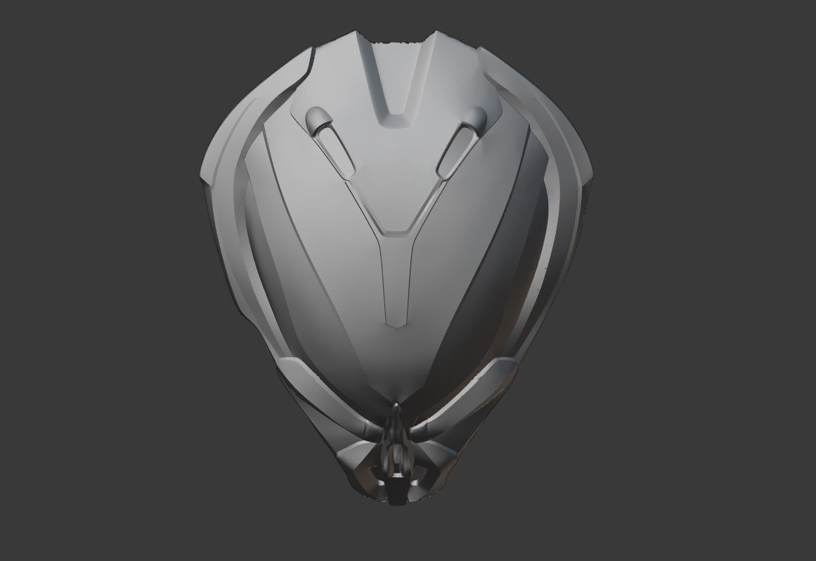 Predator mask - VAPOR 3D print model_6