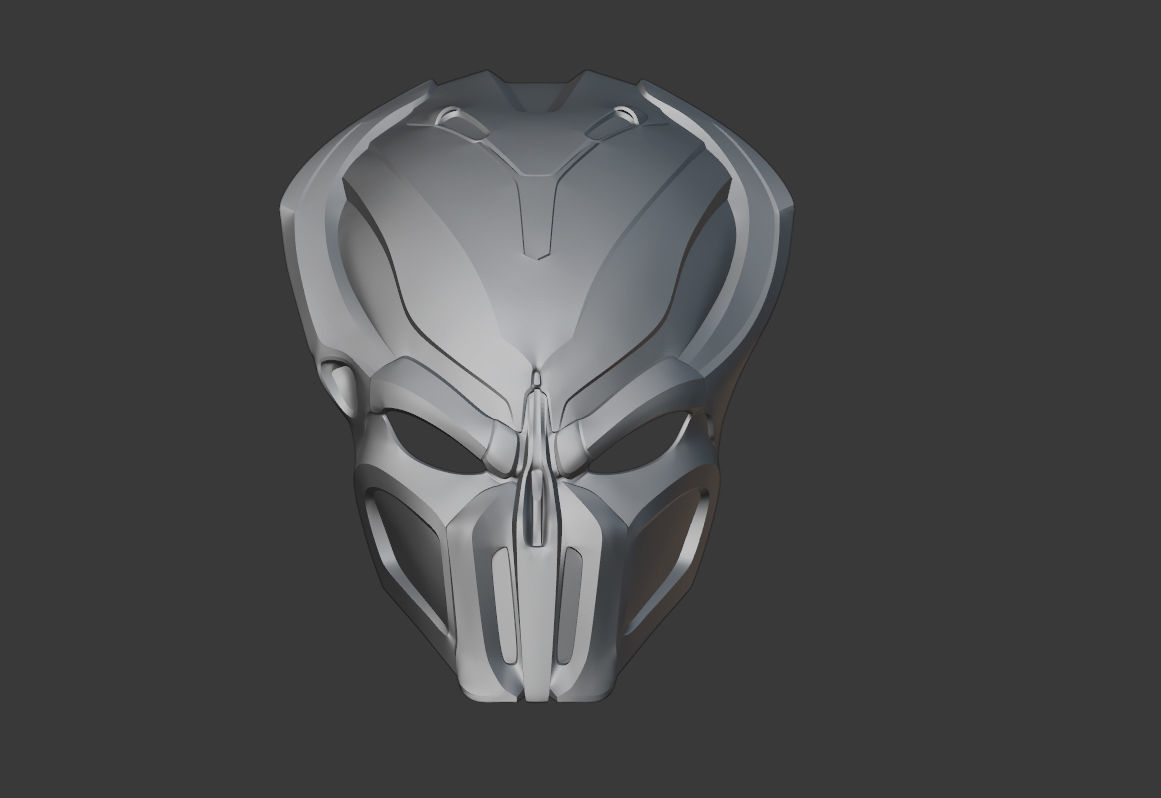 Predator mask - VAPOR 3D print model_2