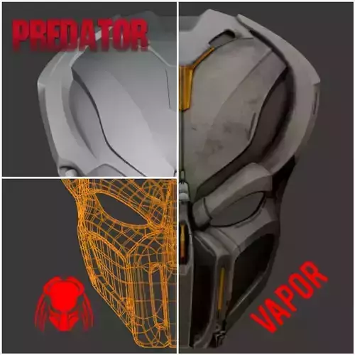 Predator mask - VAPOR 3D print model