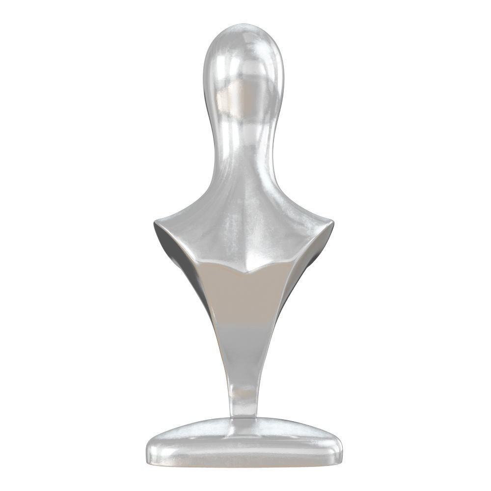 Metal bust of mannequin for shop 127 3D model_4