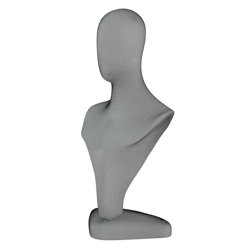 Metal bust of mannequin for shop 127 3D model_7
