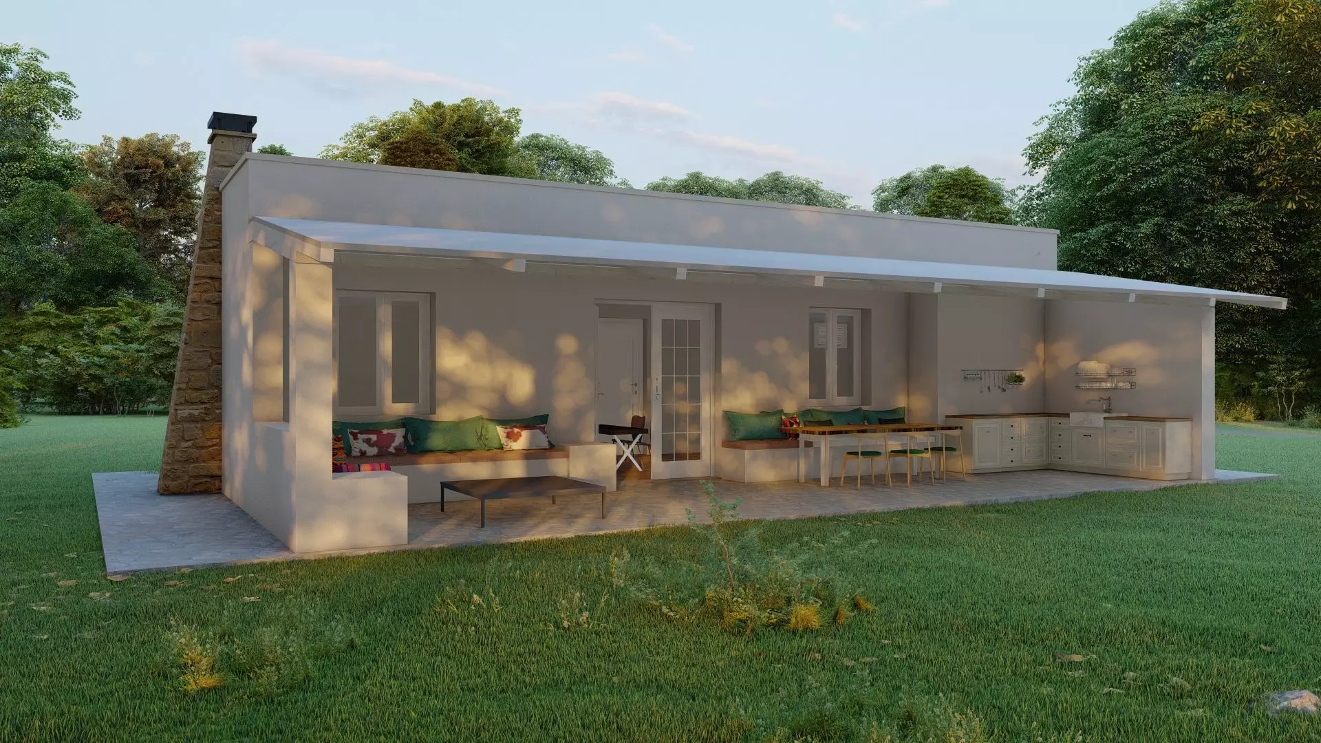 Village House 3D model_0