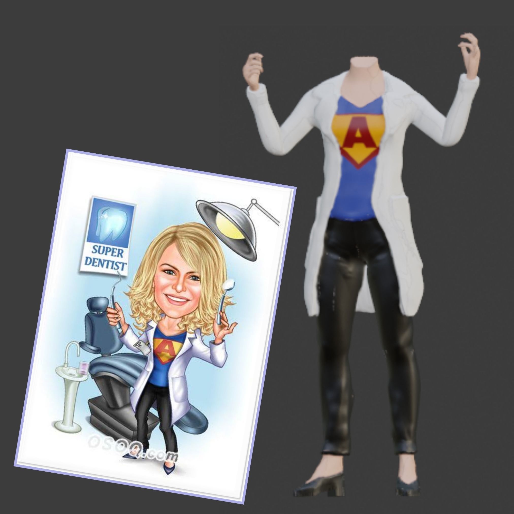 Super A Doctor body print ready model 3D print model_4