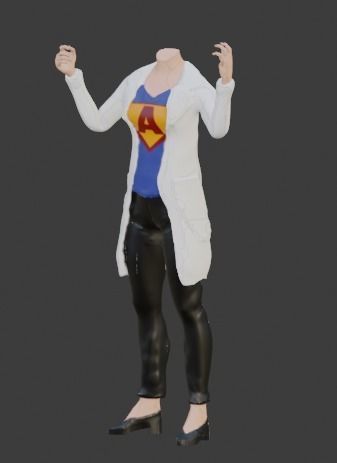Super A Doctor body print ready model 3D print model_2