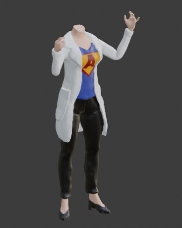 Super A Doctor body print ready model 3D print model_1