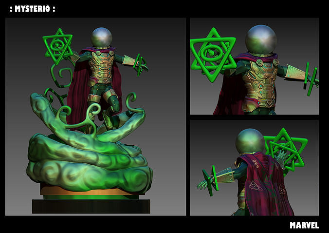 mysterrio 3Dmodel avengers mystery figure 3D print model