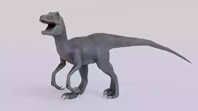 Velociraptor 3d model Low-poly 3D model
