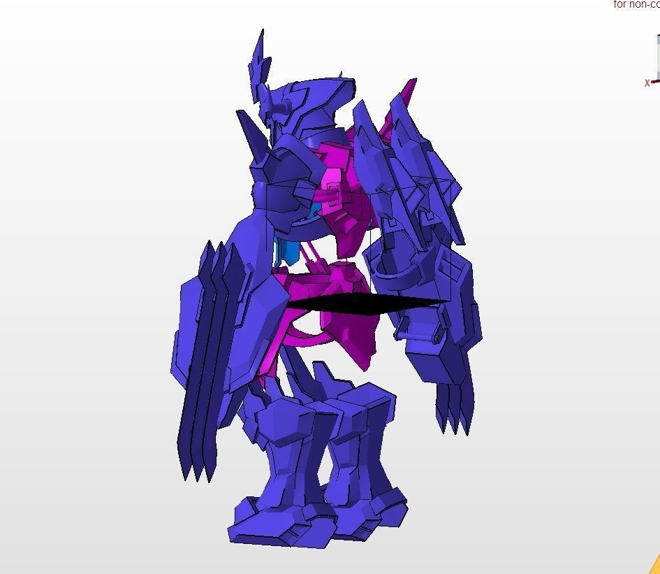 WargreymonX armor 3D print model_15