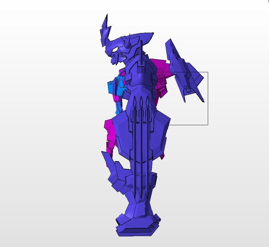 WargreymonX armor 3D print model_14