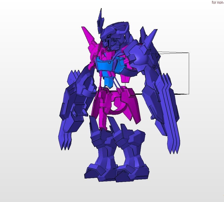 WargreymonX armor 3D print model_13