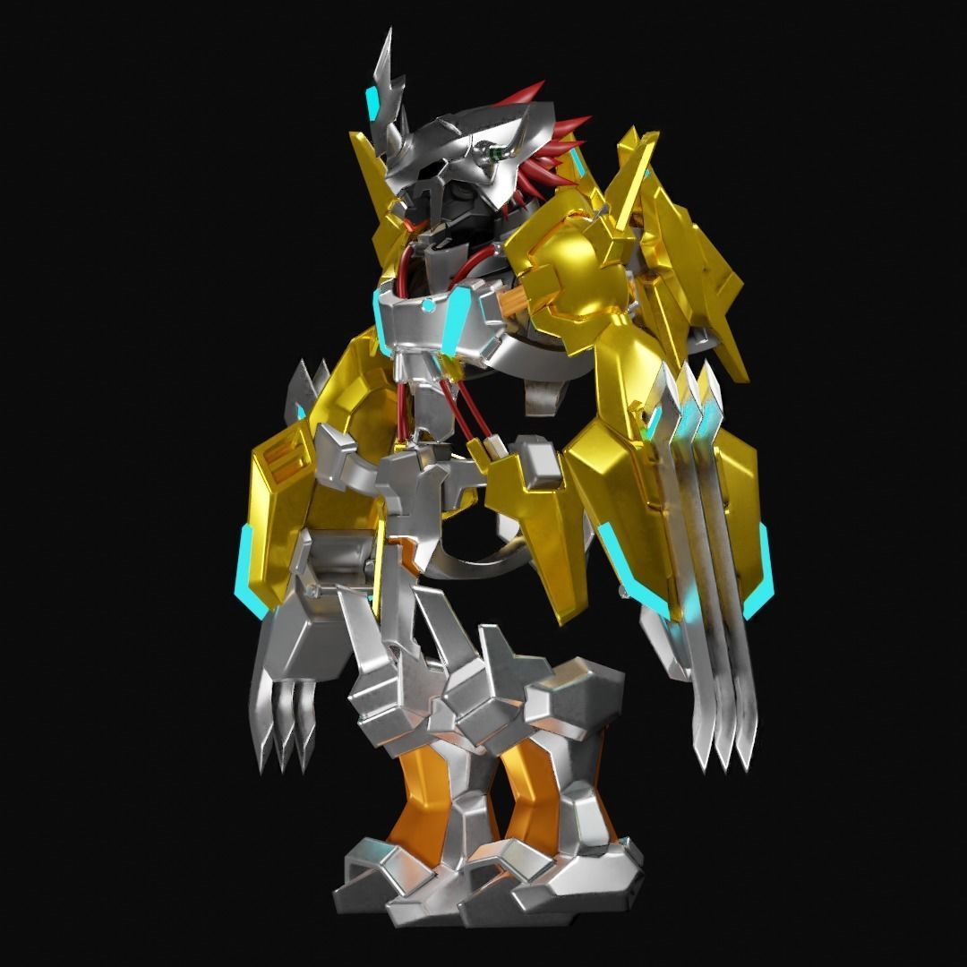 WargreymonX armor 3D print model_2