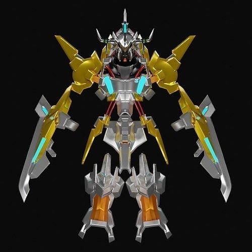 WargreymonX armor 3D print model