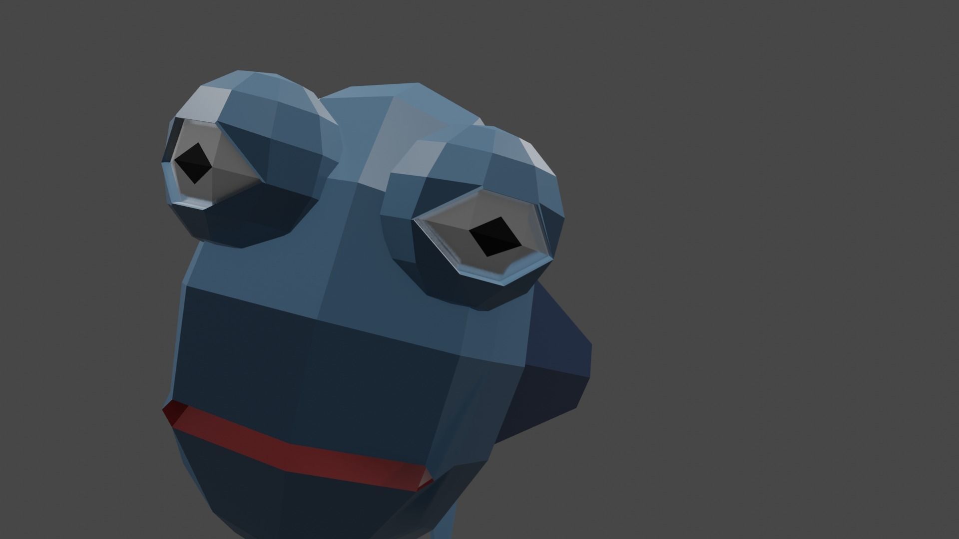 Lowpoly Rigged Fish Free low-poly 3D model_4