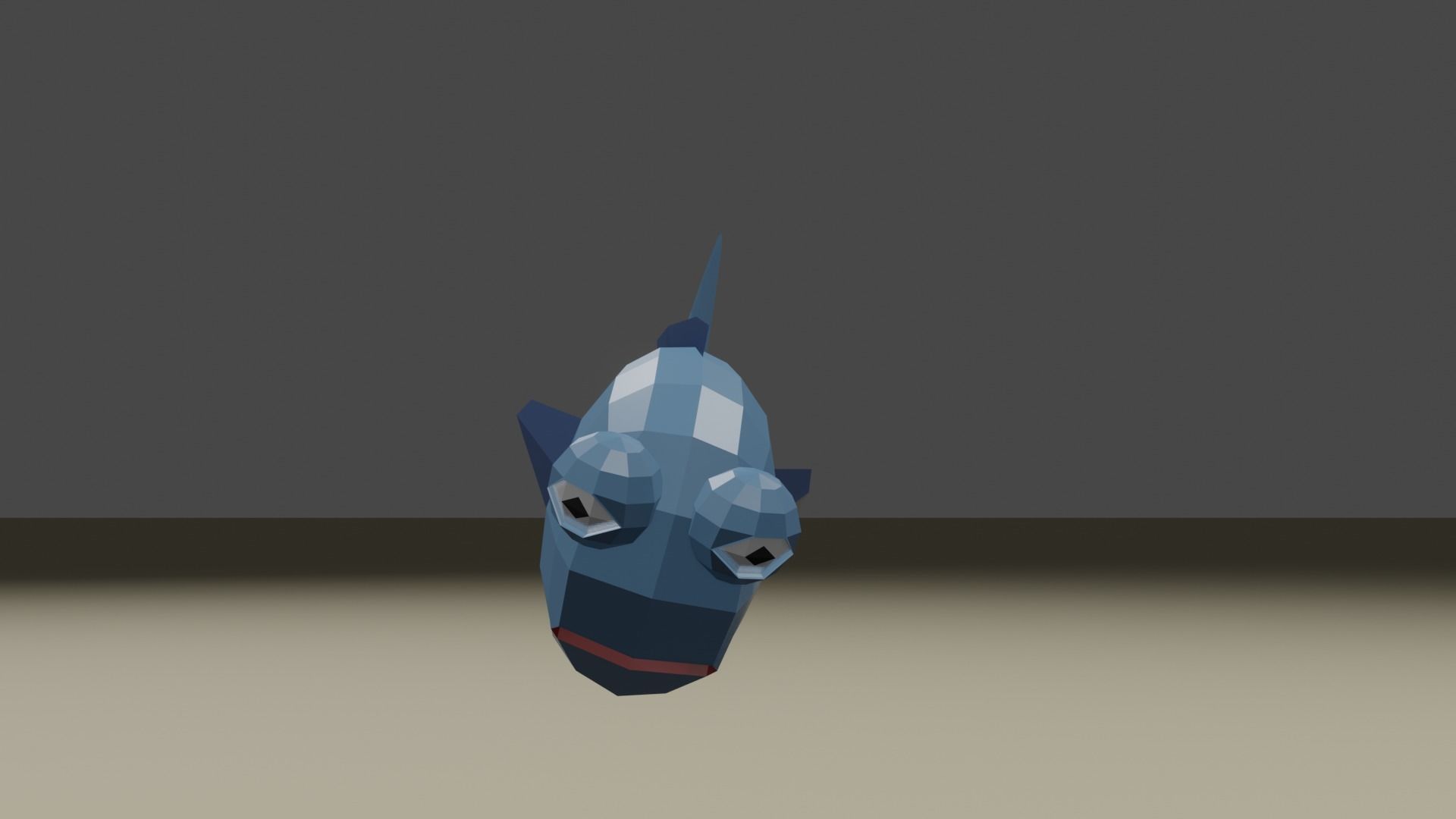 Lowpoly Rigged Fish Free low-poly 3D model_5