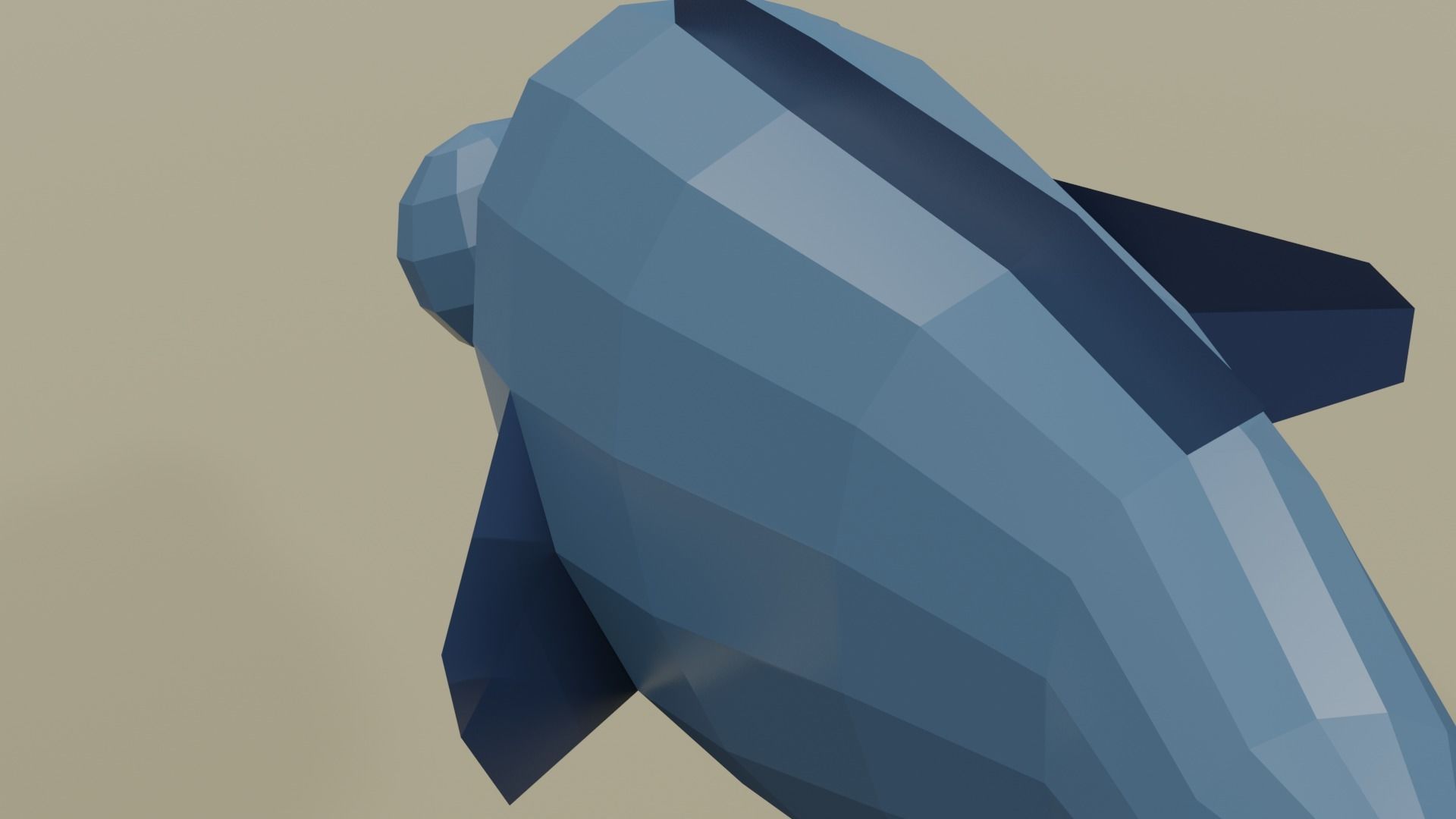 Lowpoly Rigged Fish Free low-poly 3D model_3