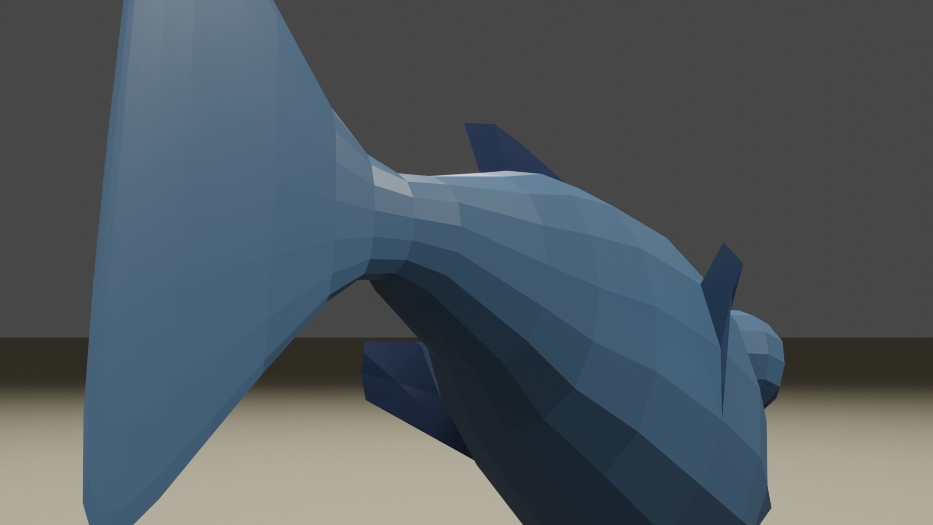 Lowpoly Rigged Fish Free low-poly 3D model_2