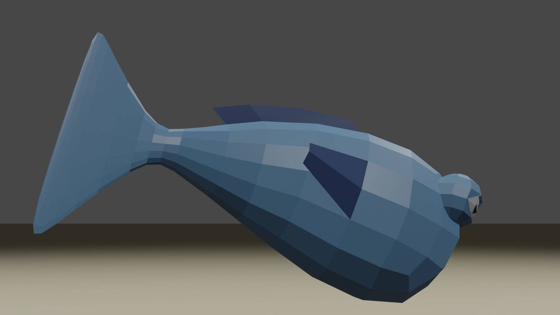 Lowpoly Rigged Fish Free low-poly 3D model_1